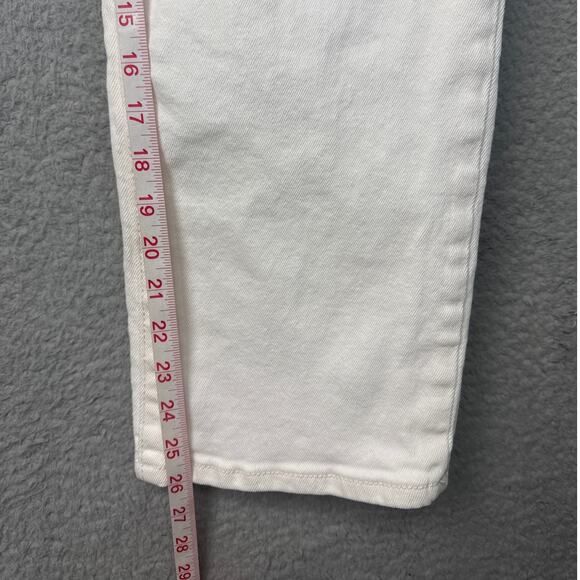 BLANKNYC The Baxter Ribcage Straight Leg Denim Jeans Chalk White Size 28 - Picture 7 of 10